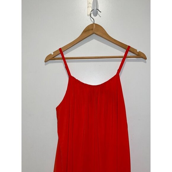 Alice + Olivia Red Sleeveless Adjustable Straps Mini Shift Dress Women's Size S - Picture 4 of 10